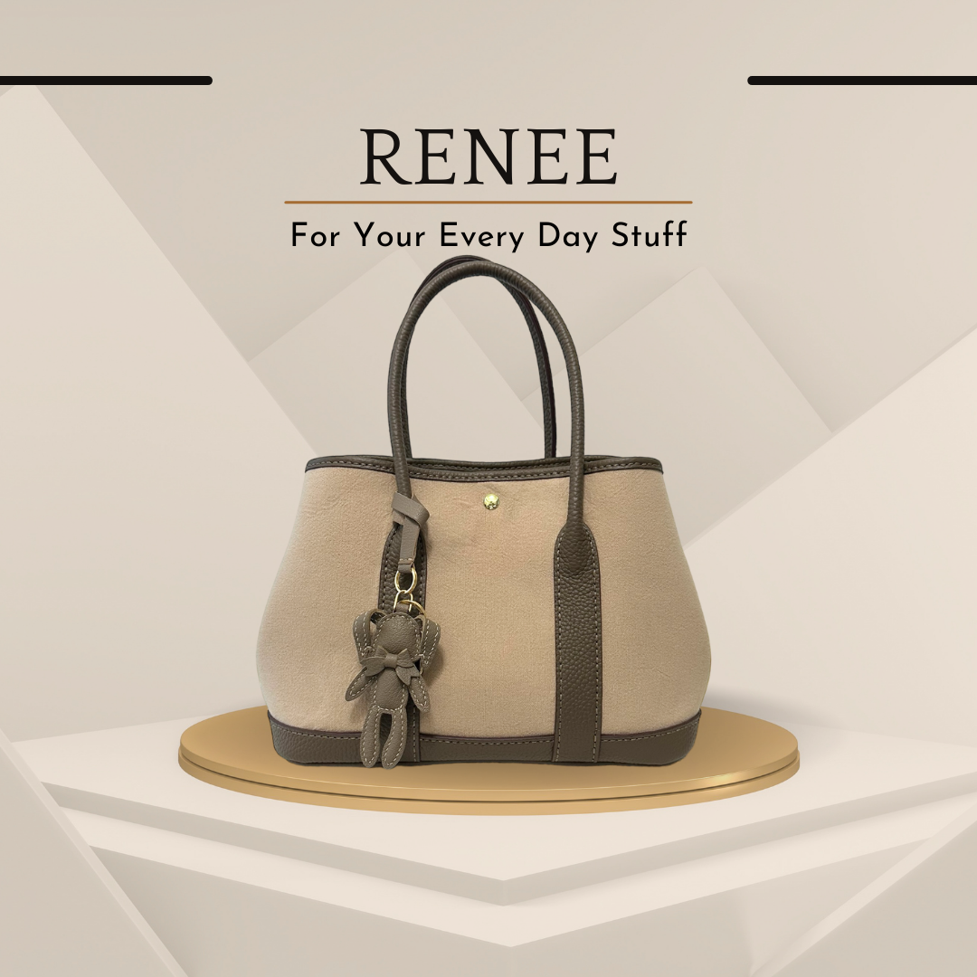 《手縫皮系列》Renee bag - Coco size L