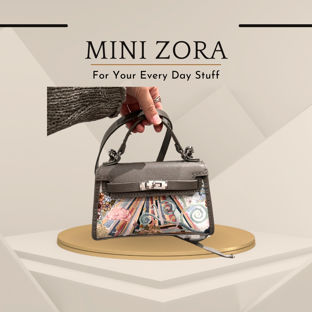 《手縫皮系列》 Zora bag - Elysia Meadow/ GY (H…the corner寄賣中)
