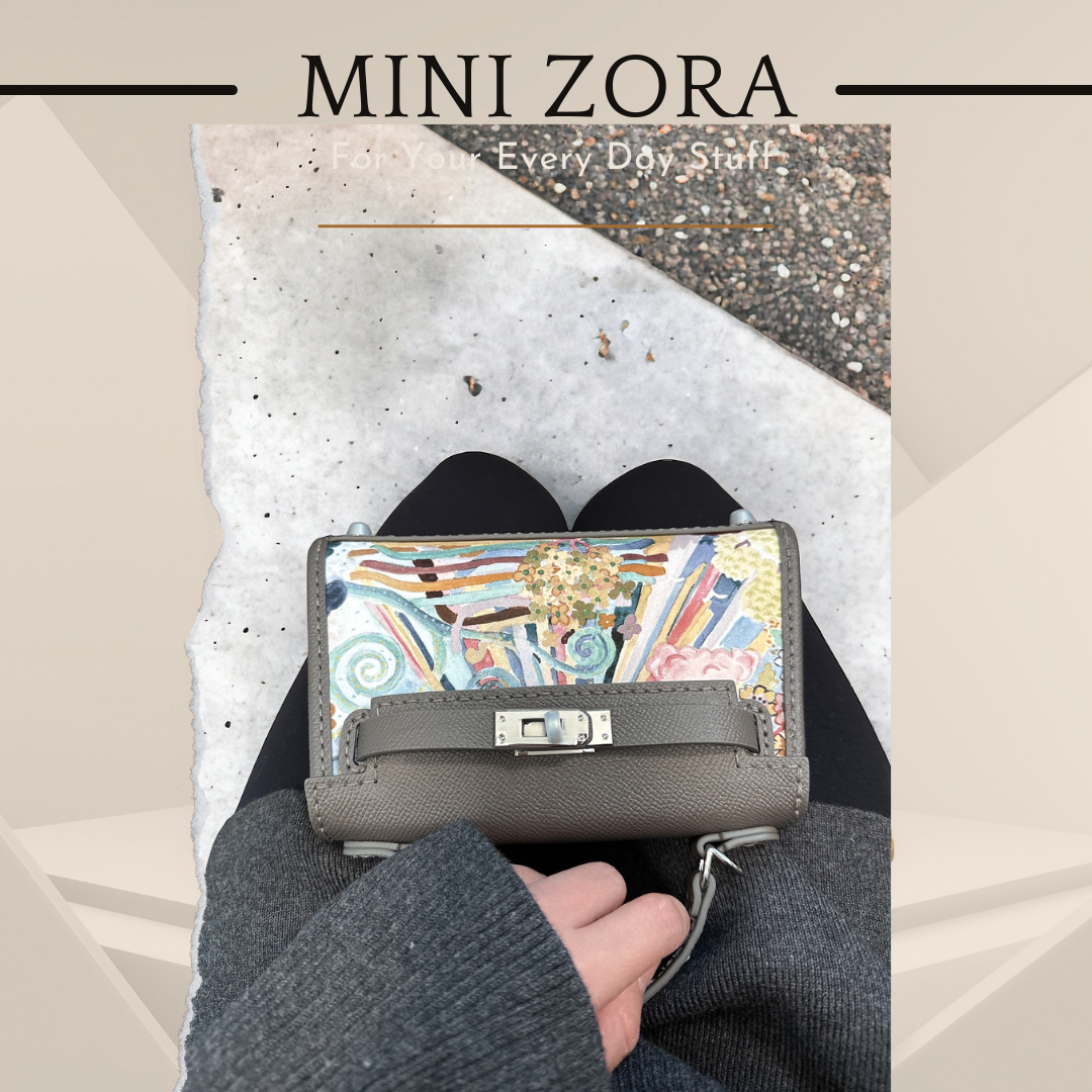 《手縫皮系列》 Zora bag - Elysia Meadow/ GY (H…the corner寄賣中)