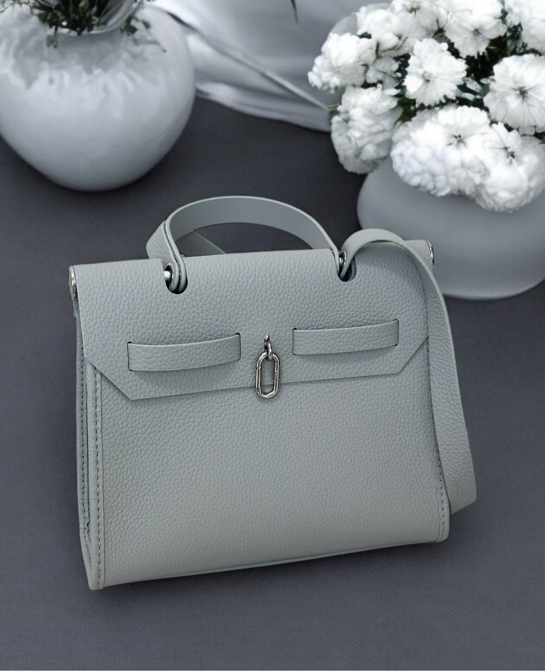 Wona bag - 閃閃藍編織Tweed布