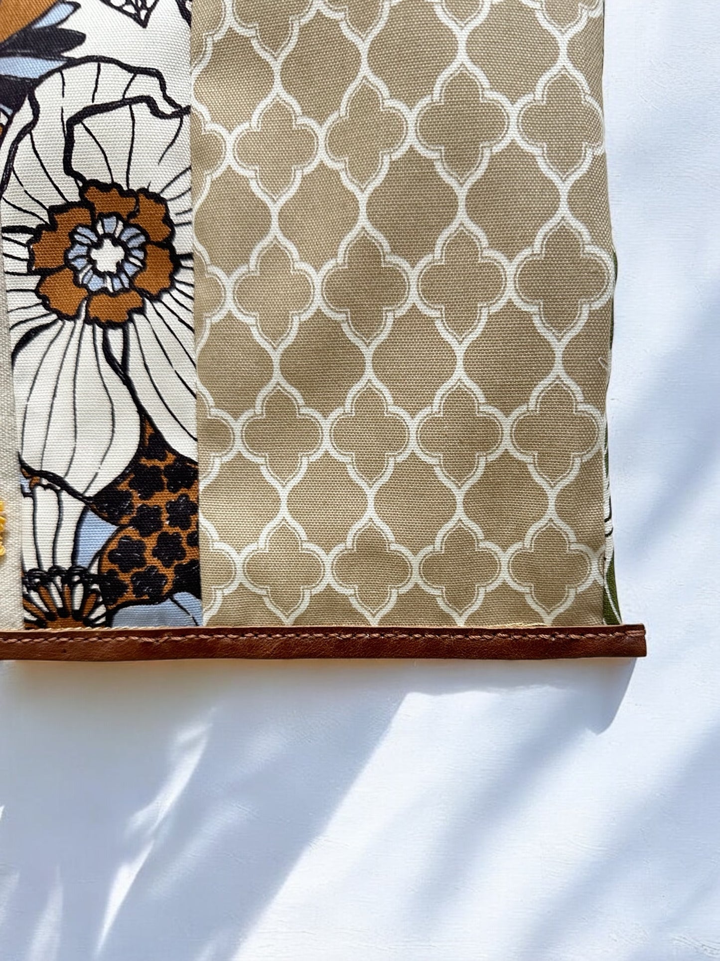 Patchwork Tote bag - Brown