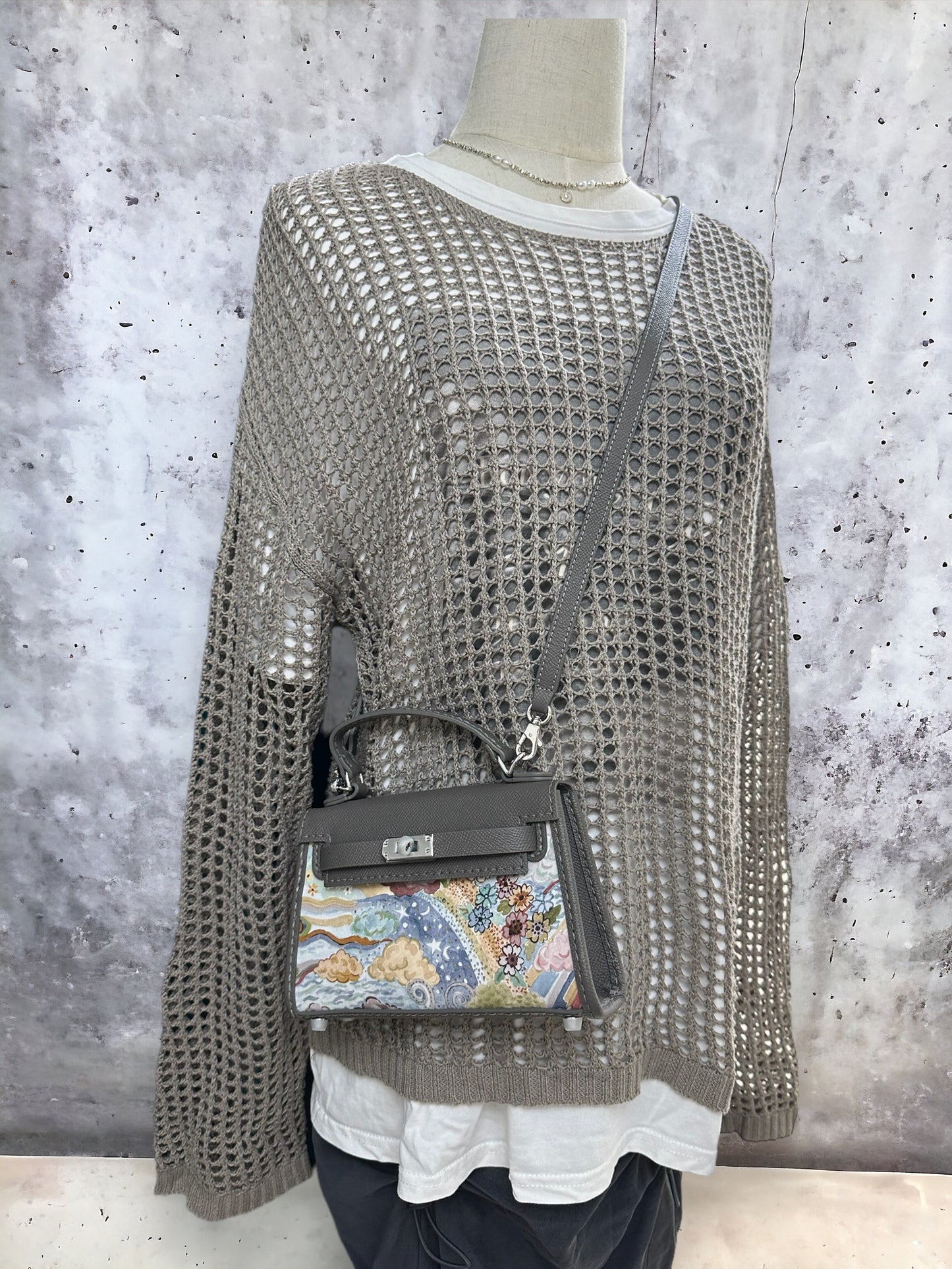 《手縫皮系列》 Zora bag - Elysia Meadow/ GY (H…the corner寄賣中)