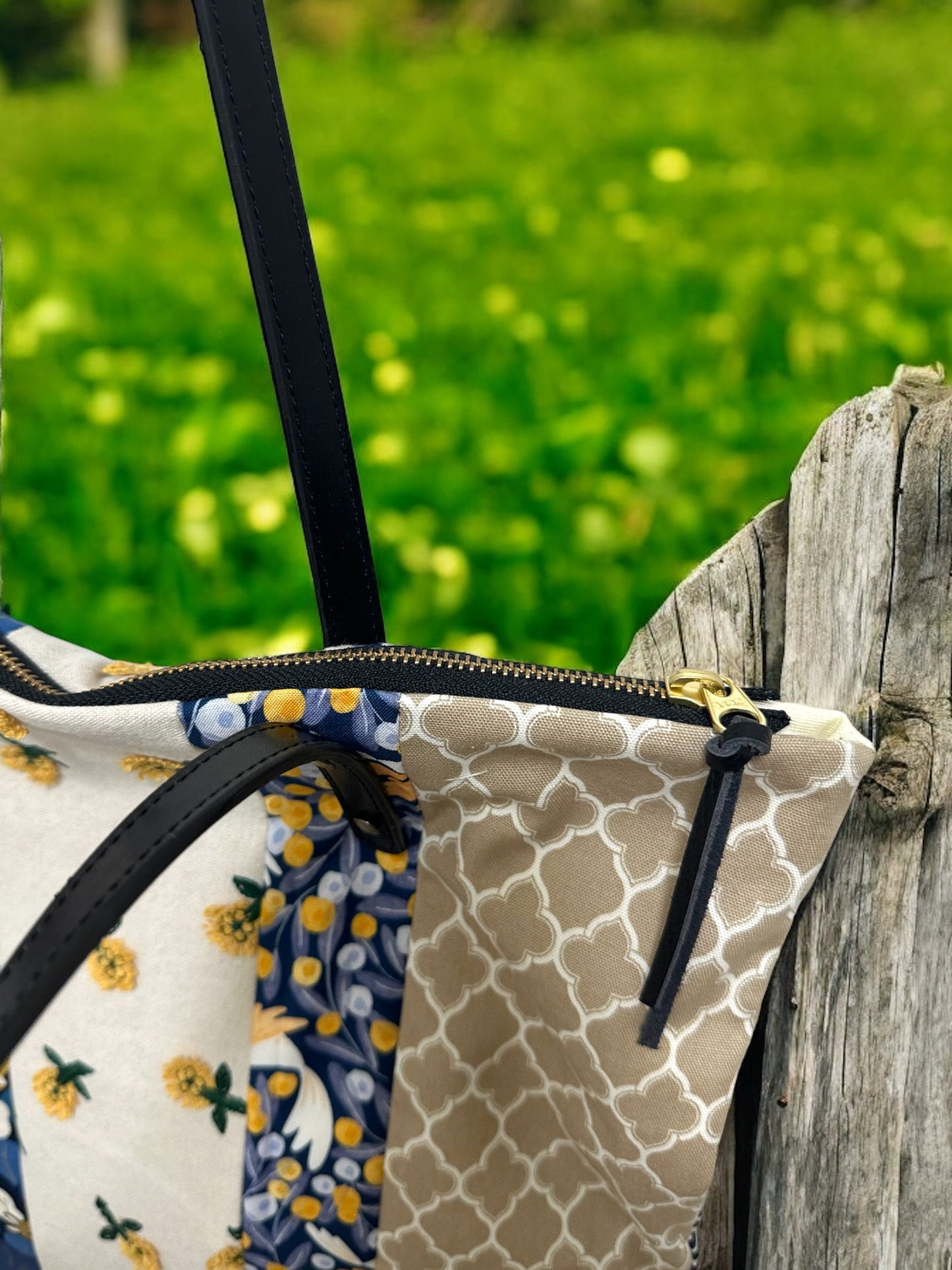 Patchwork Tote bag - Blue