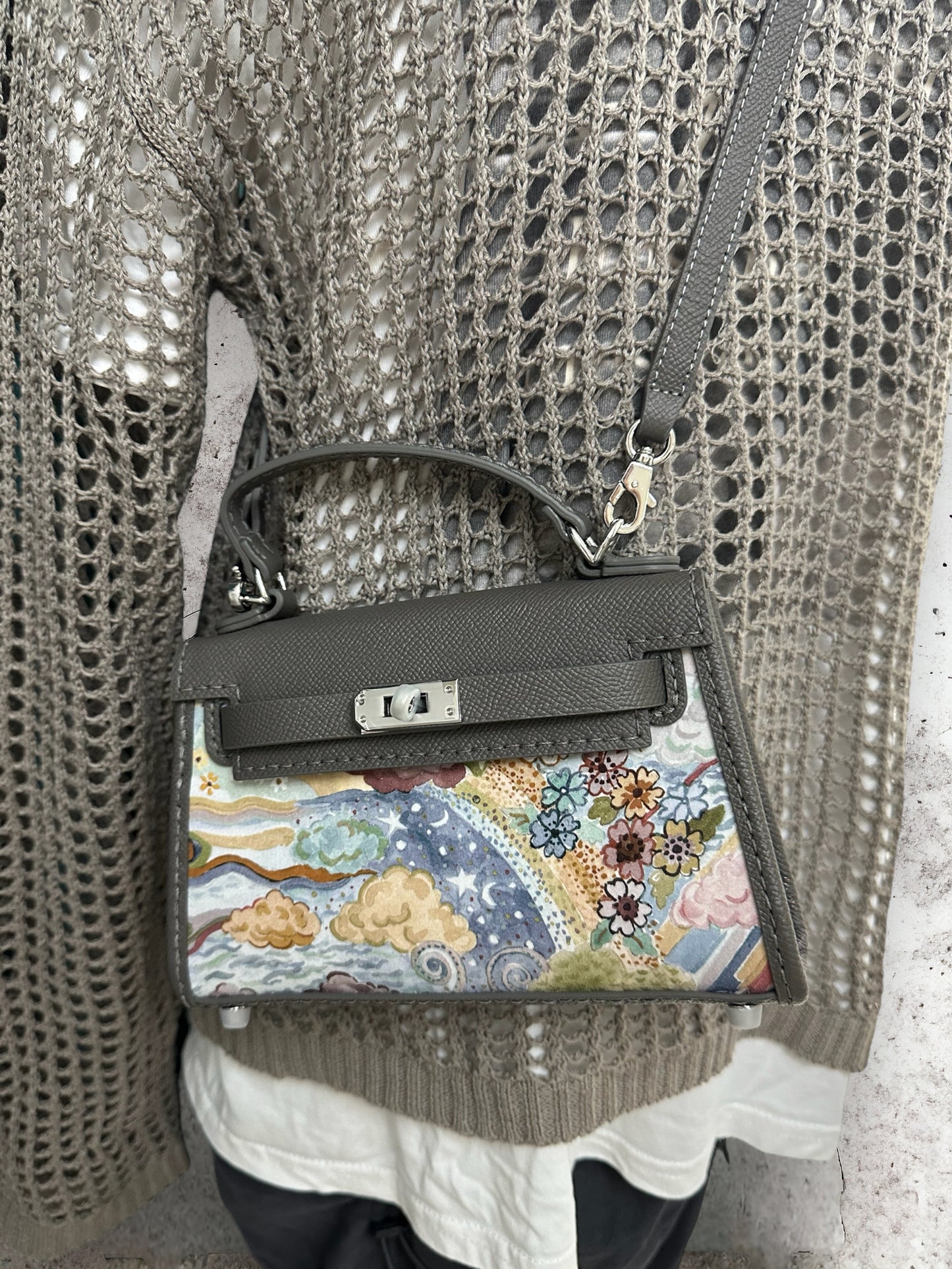 《手縫皮系列》 Zora bag - Elysia Meadow/ GY (H…the corner寄賣中)
