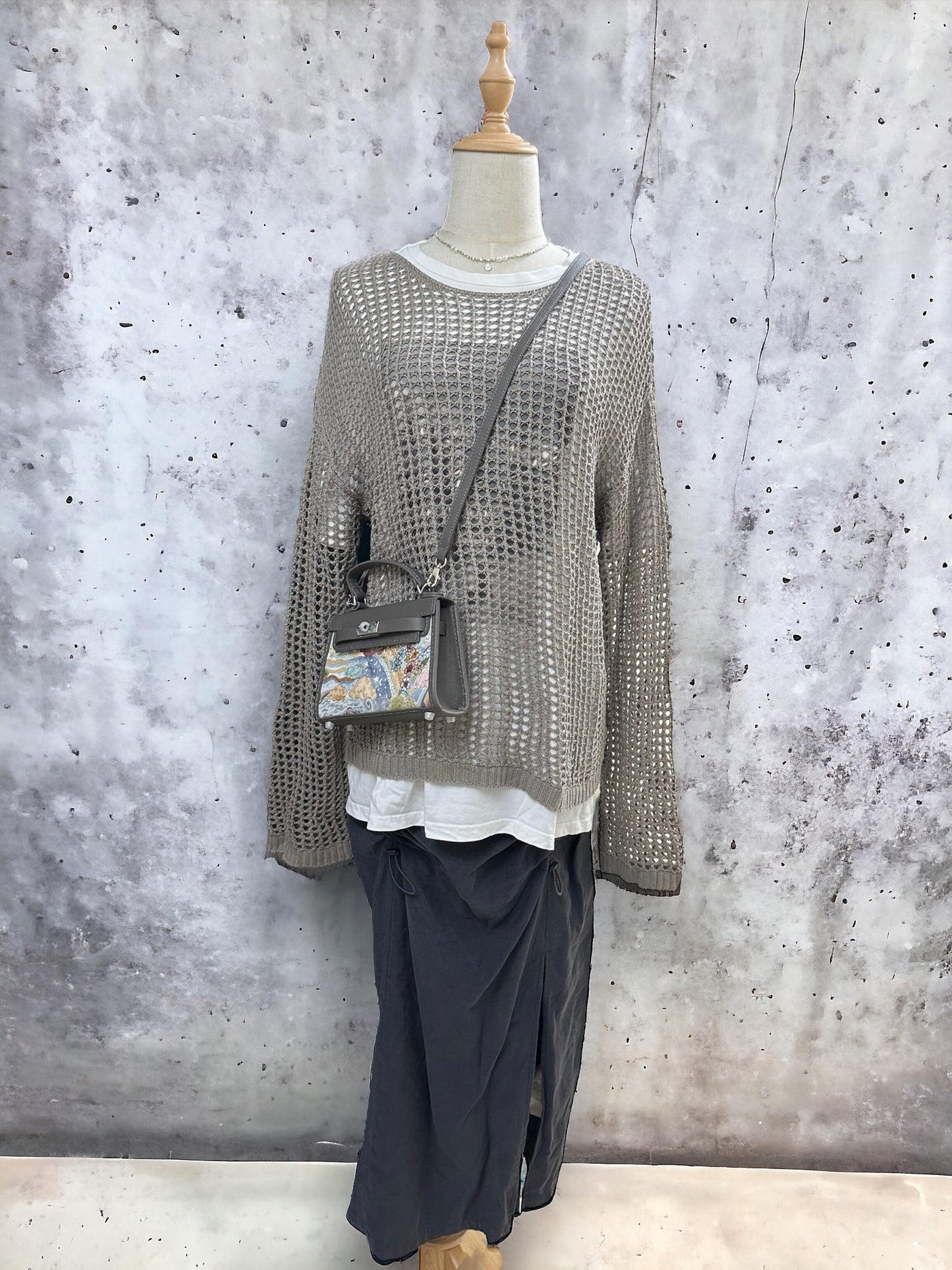 《手縫皮系列》 Zora bag - Elysia Meadow/ GY (H…the corner寄賣中)