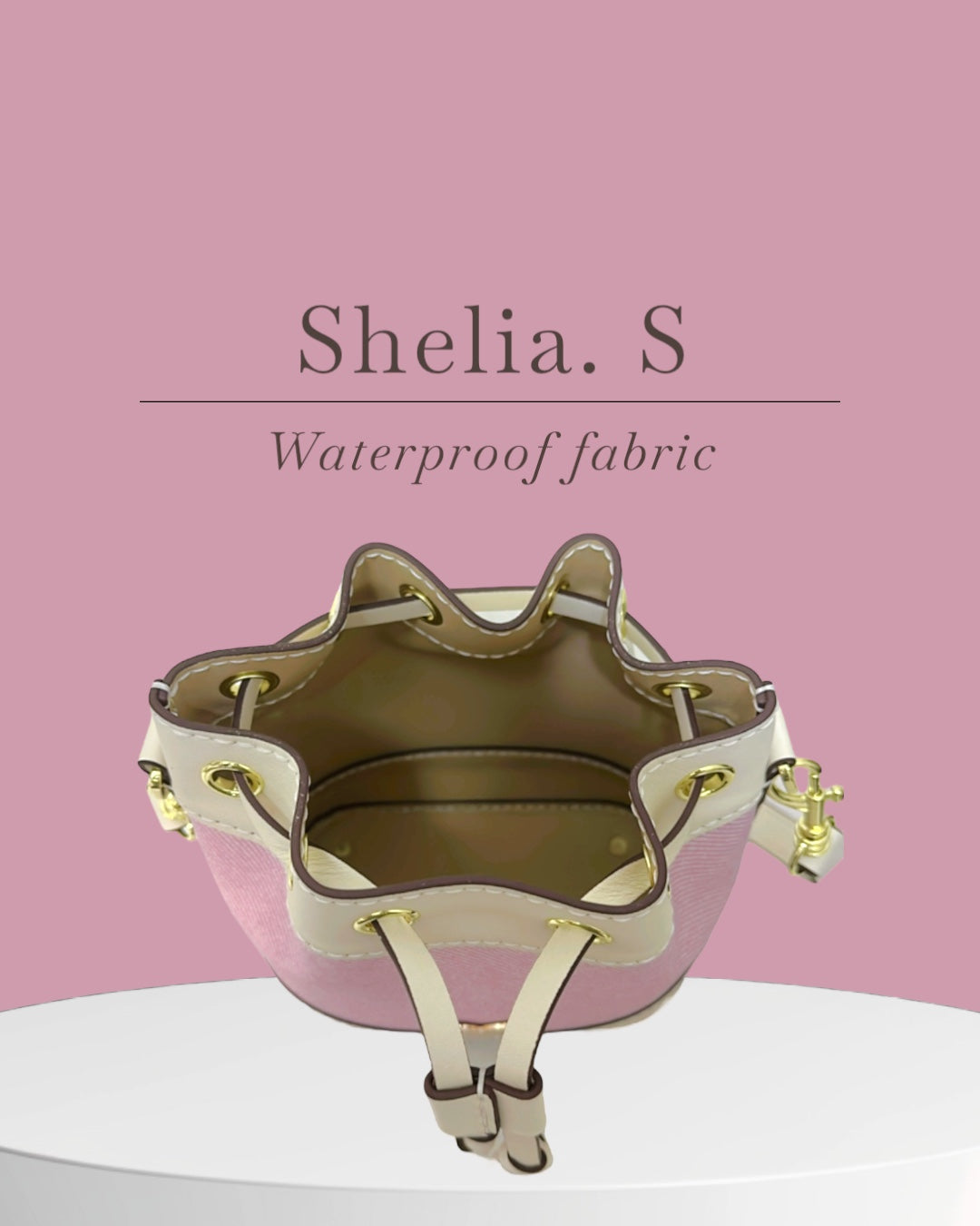 《手縫皮系列》 Shelia. S - 防潑水粉/米白皮 (@H…the corner灣仔寄賣點)