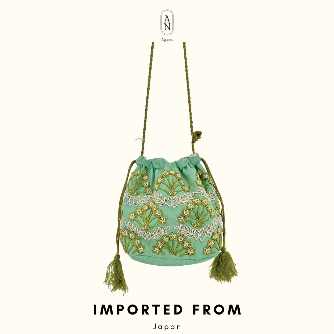 《布袋系列》釘珠小布袋 - made in India