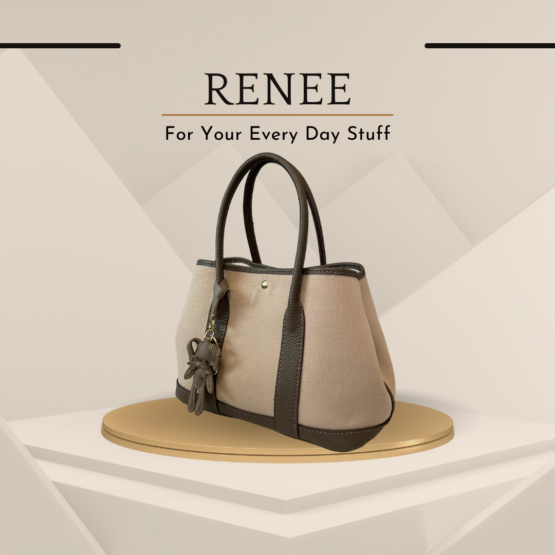 《手縫皮系列》Renee bag - Coco size L