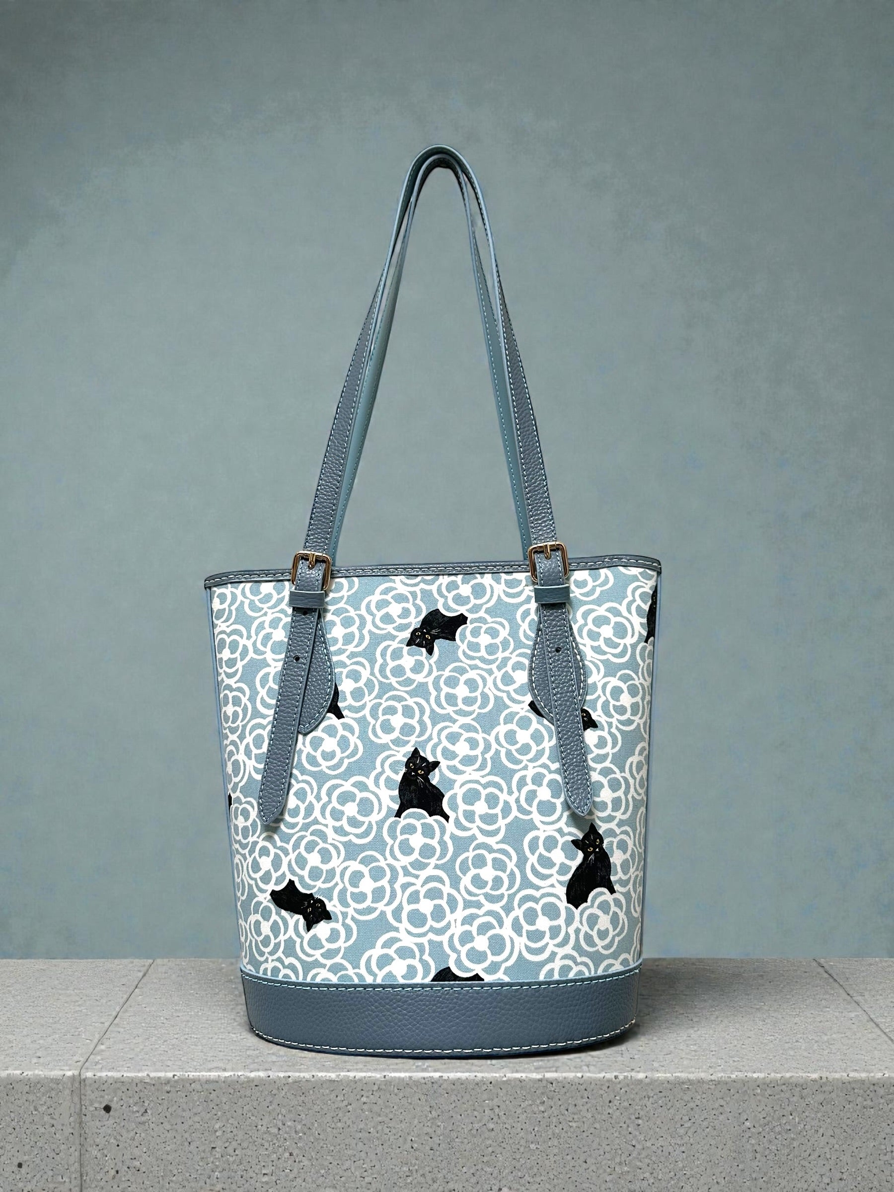 山茶花猫咪Tote Bag