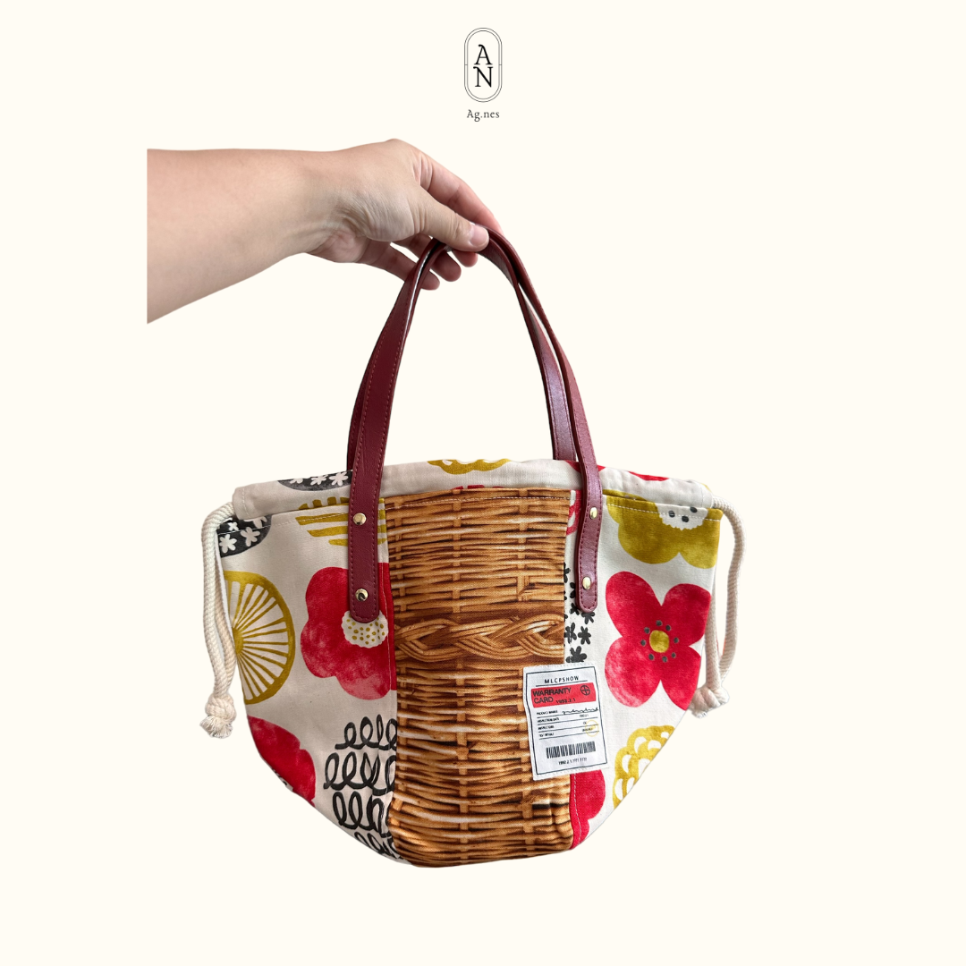 《布袋系列》立體手提拼布包 ～五色入