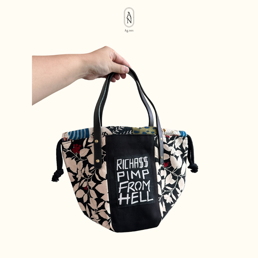 《布袋系列》立體手提拼布包 ～五色入