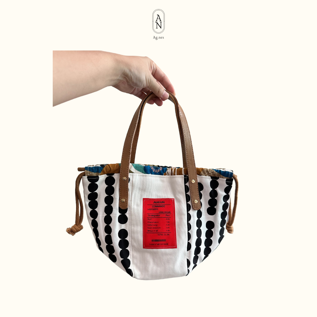 《布袋系列》立體手提拼布包 ～五色入