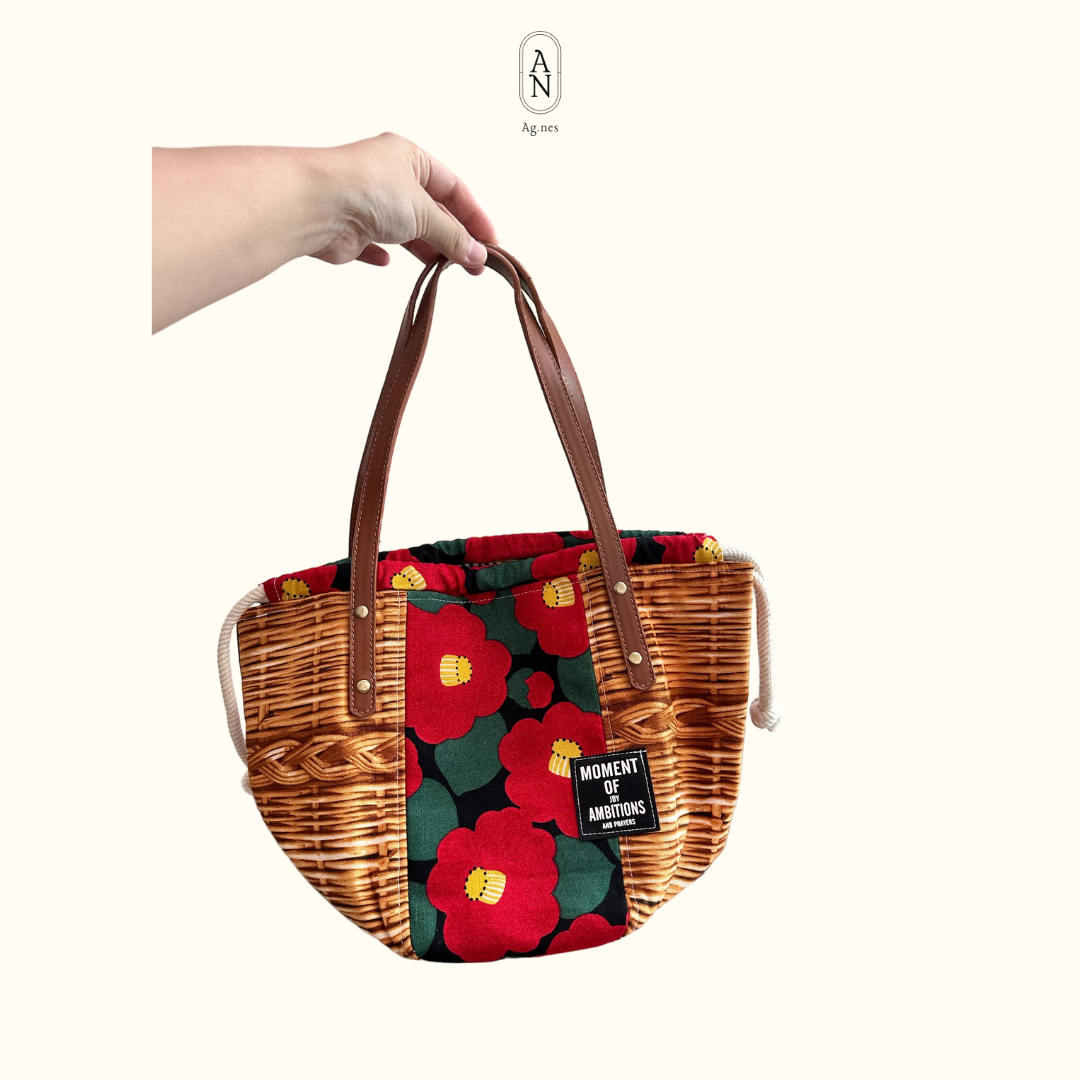 《布袋系列》立體手提拼布包 ～五色入