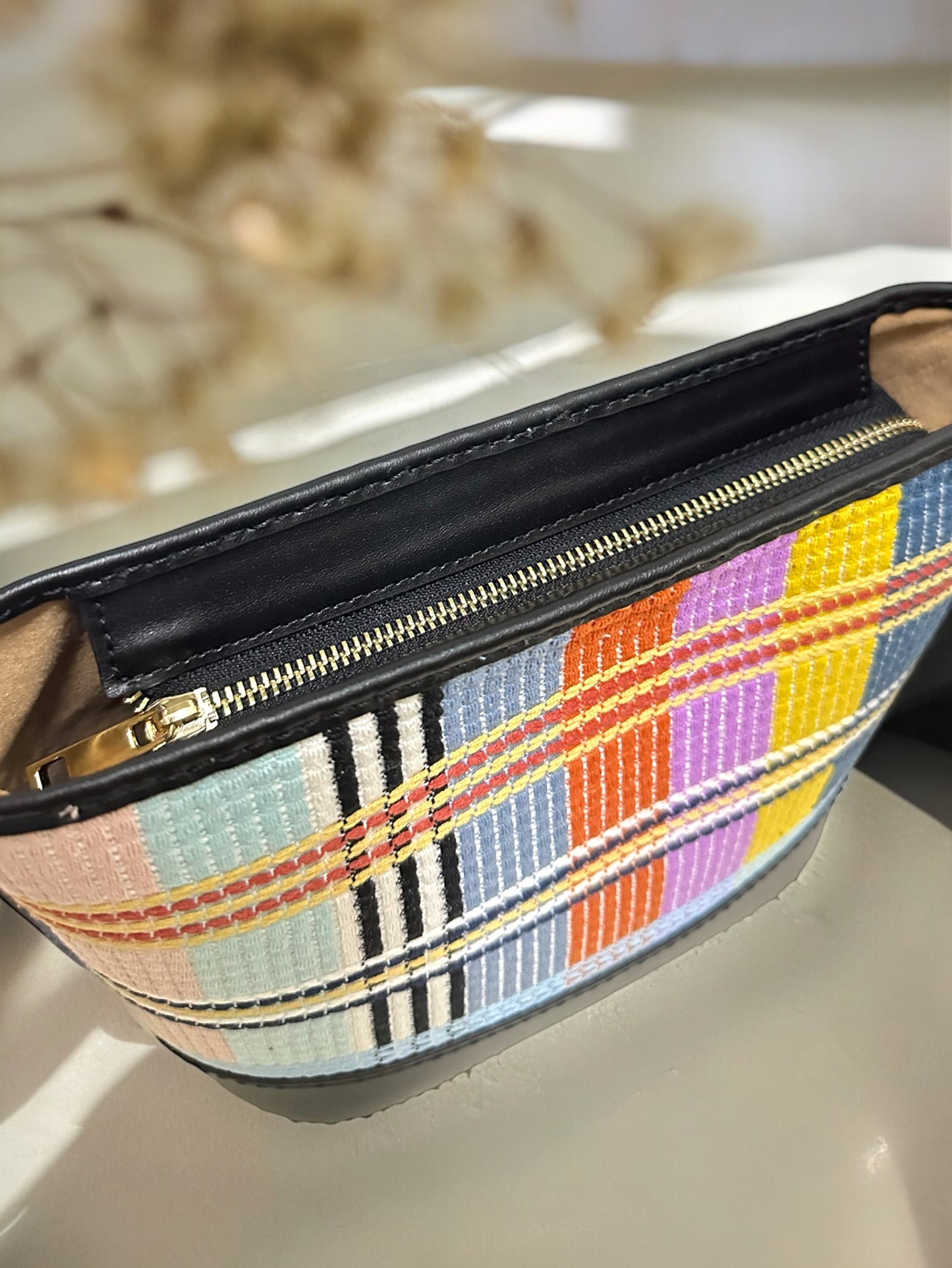 《手縫皮系列》 Aileen Bag - Colour plaid (@H…the corner寄賣）
