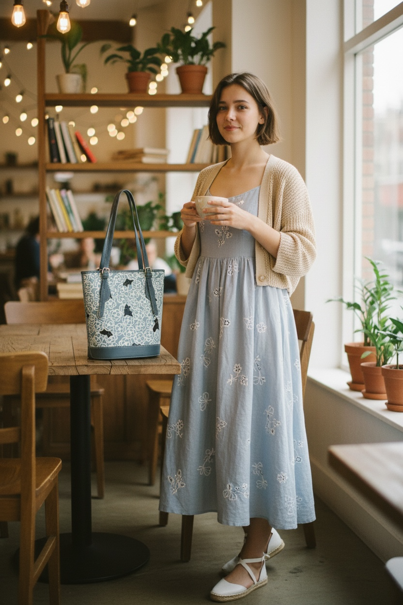 山茶花猫咪Tote Bag