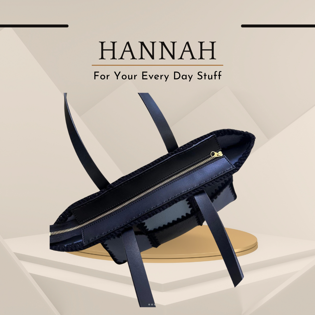 《手鉤真皮系列》  Hannah bag - Blue