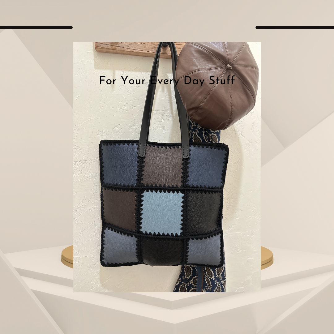 《手鉤真皮系列》  Hannah bag - Blue