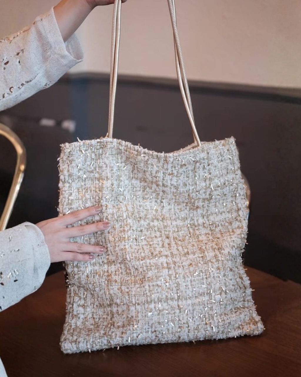 ✨Bling Bling✨ 拼布tote bag