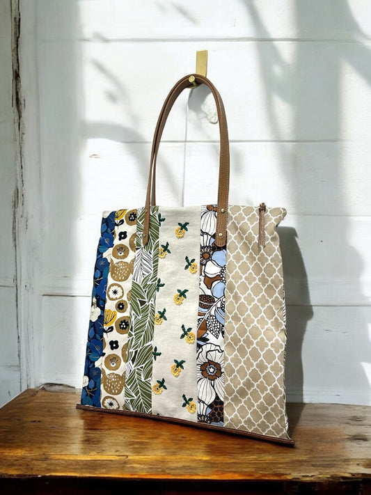 Patchwork Tote bag - Brown