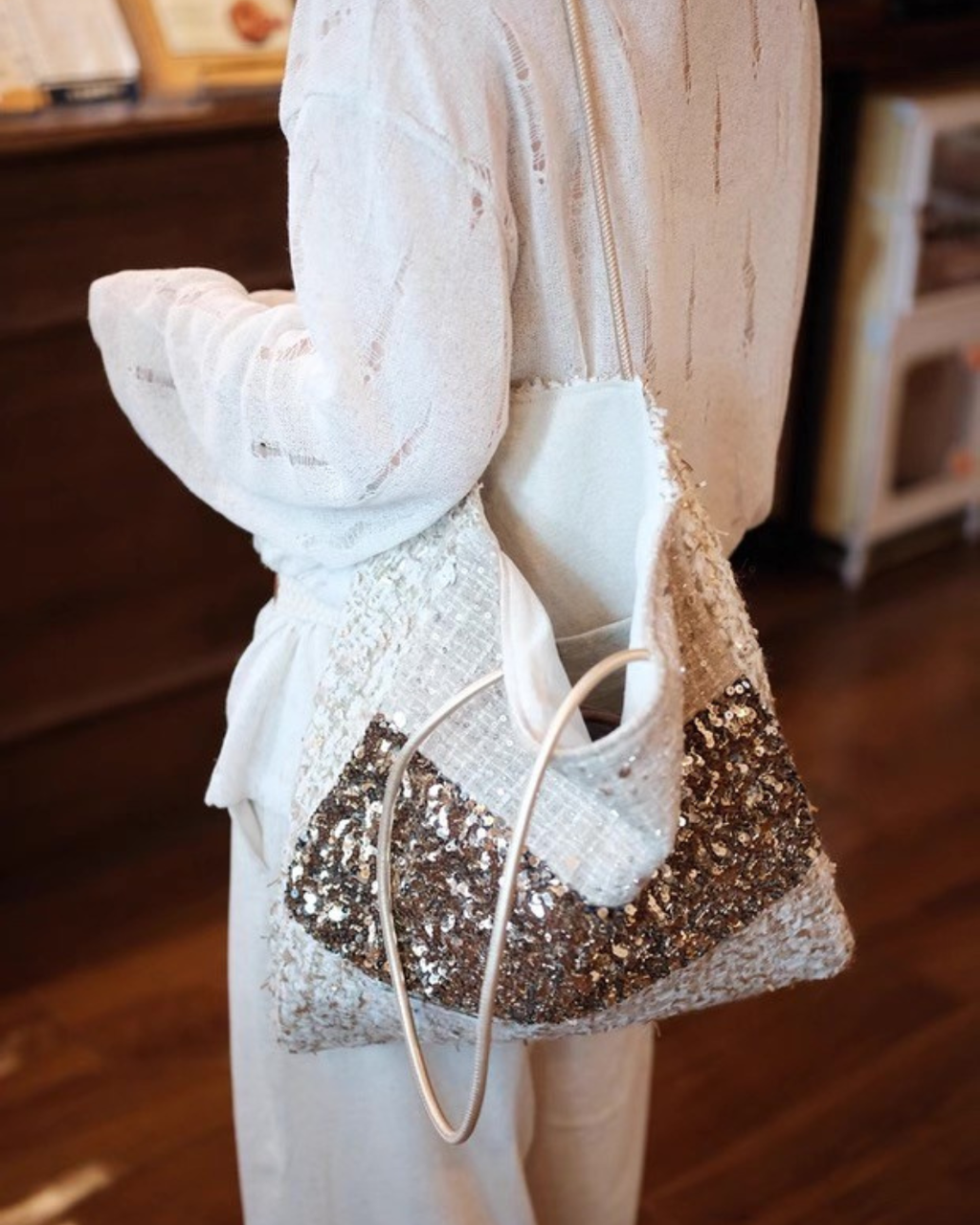 ✨Bling Bling✨ 拼布tote bag
