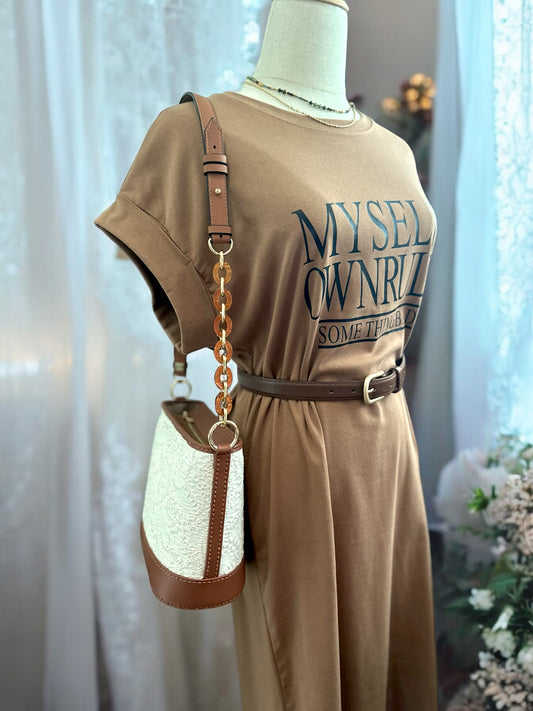 《手縫皮系列》 Aileen Bag - heavy Embroidery （現）